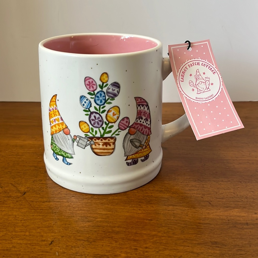 Carrot Patch Cottage Easter Mug gnome eggs